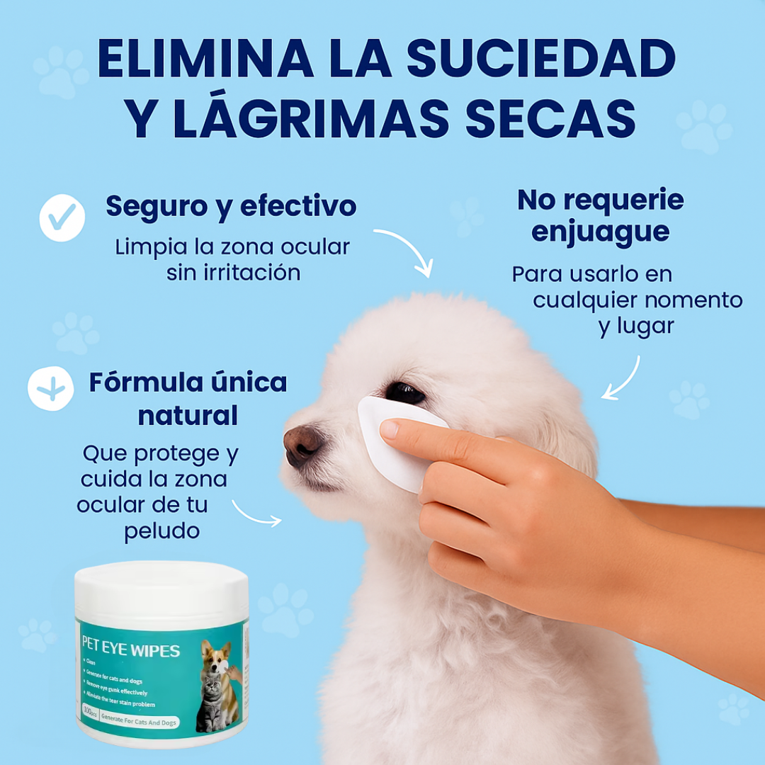 Toallitas de Ojos para Mascotas