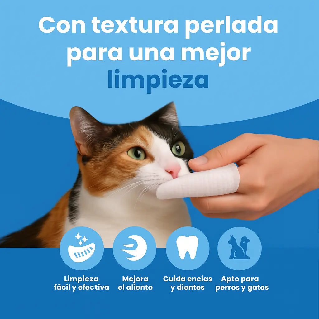 Toallitas Dentales Naturales para Mascotas