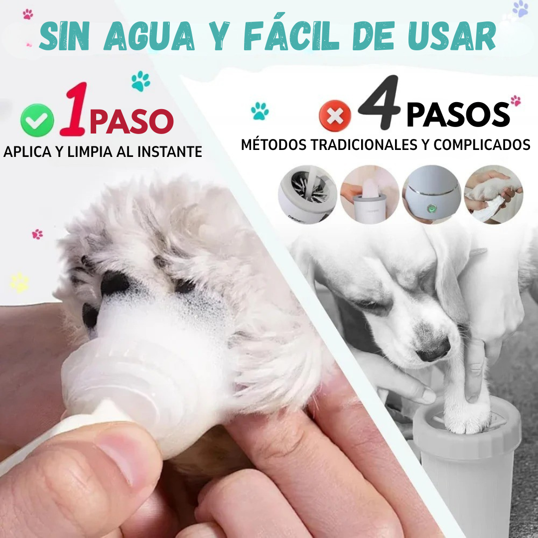 Espuma Limpiadora de Patas para Mascotas