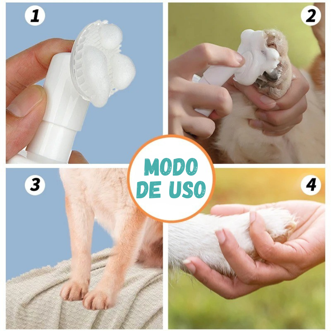 Espuma Limpiadora de Patas para Mascotas