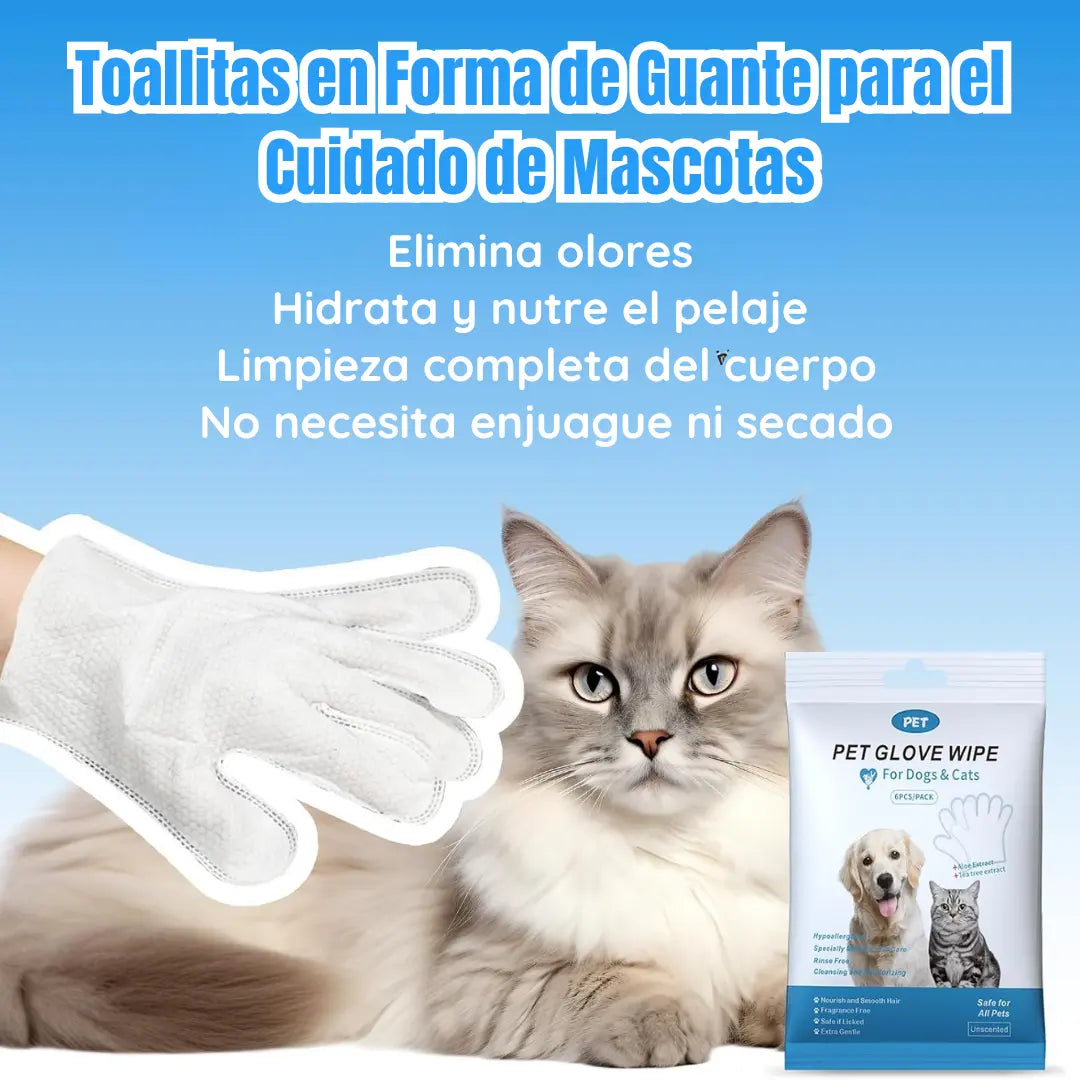 Guantes de Limpieza y Desodorización para Mascotas