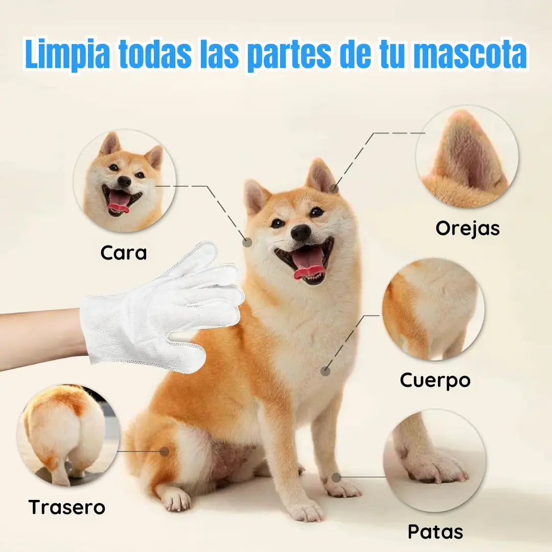 Guantes de Limpieza y Desodorización para Mascotas